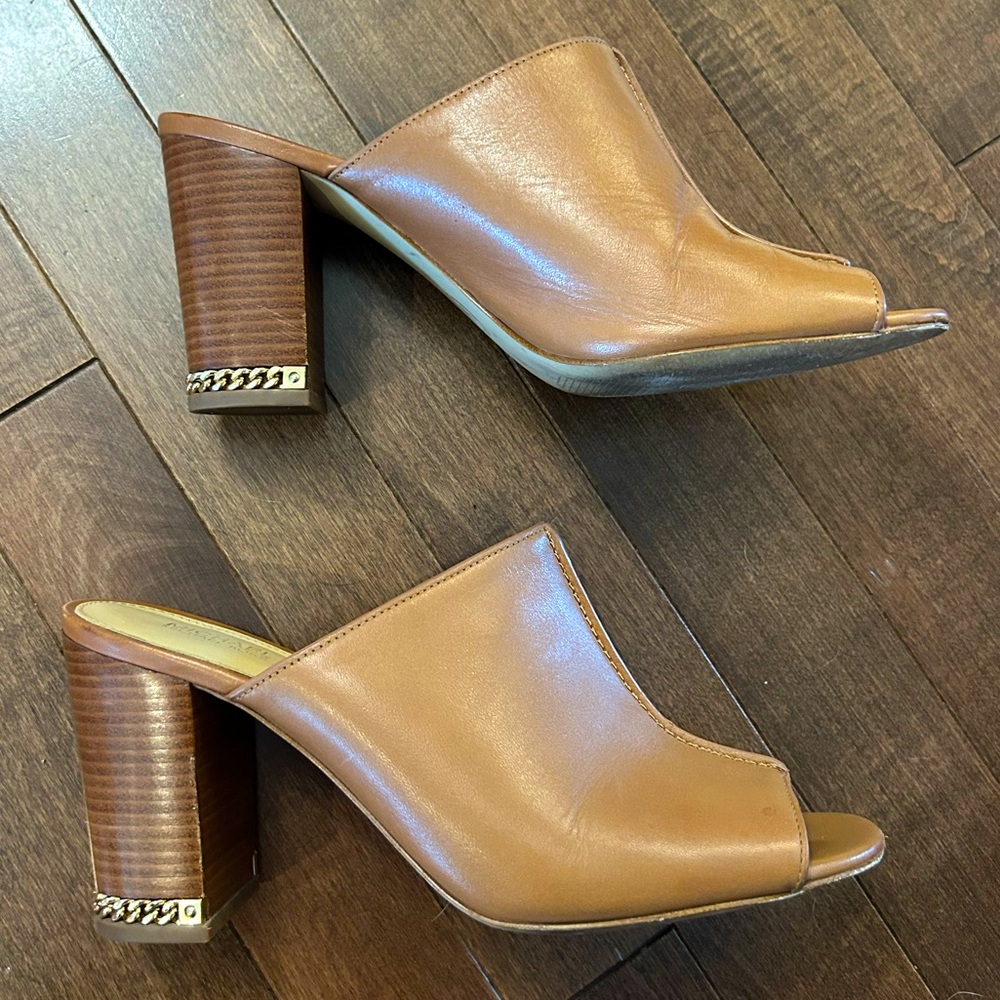 Michael Kors block heel mules